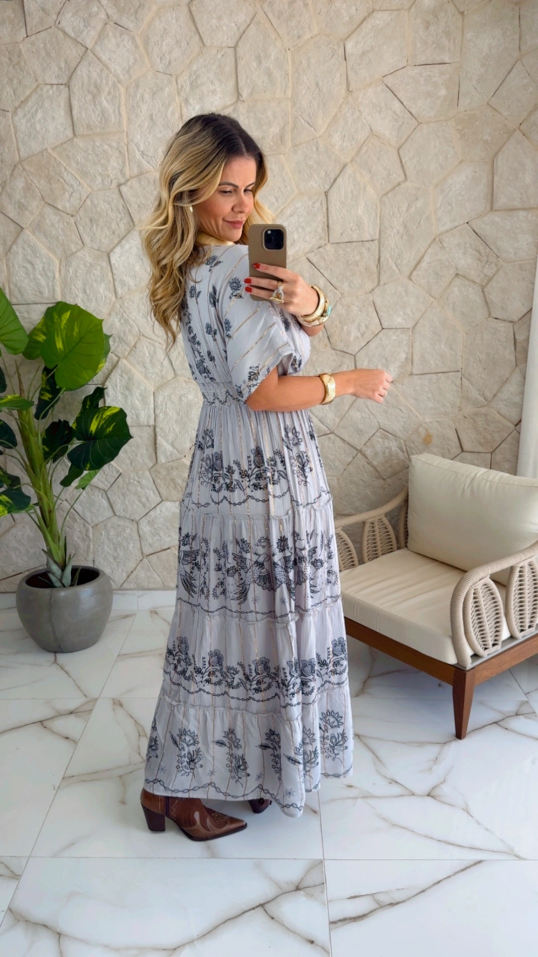 vestido boho chic nadir cinza vestido boho chic nadir cinza