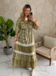 vestido boho chic rosa