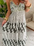 vestido boho chic karen verde