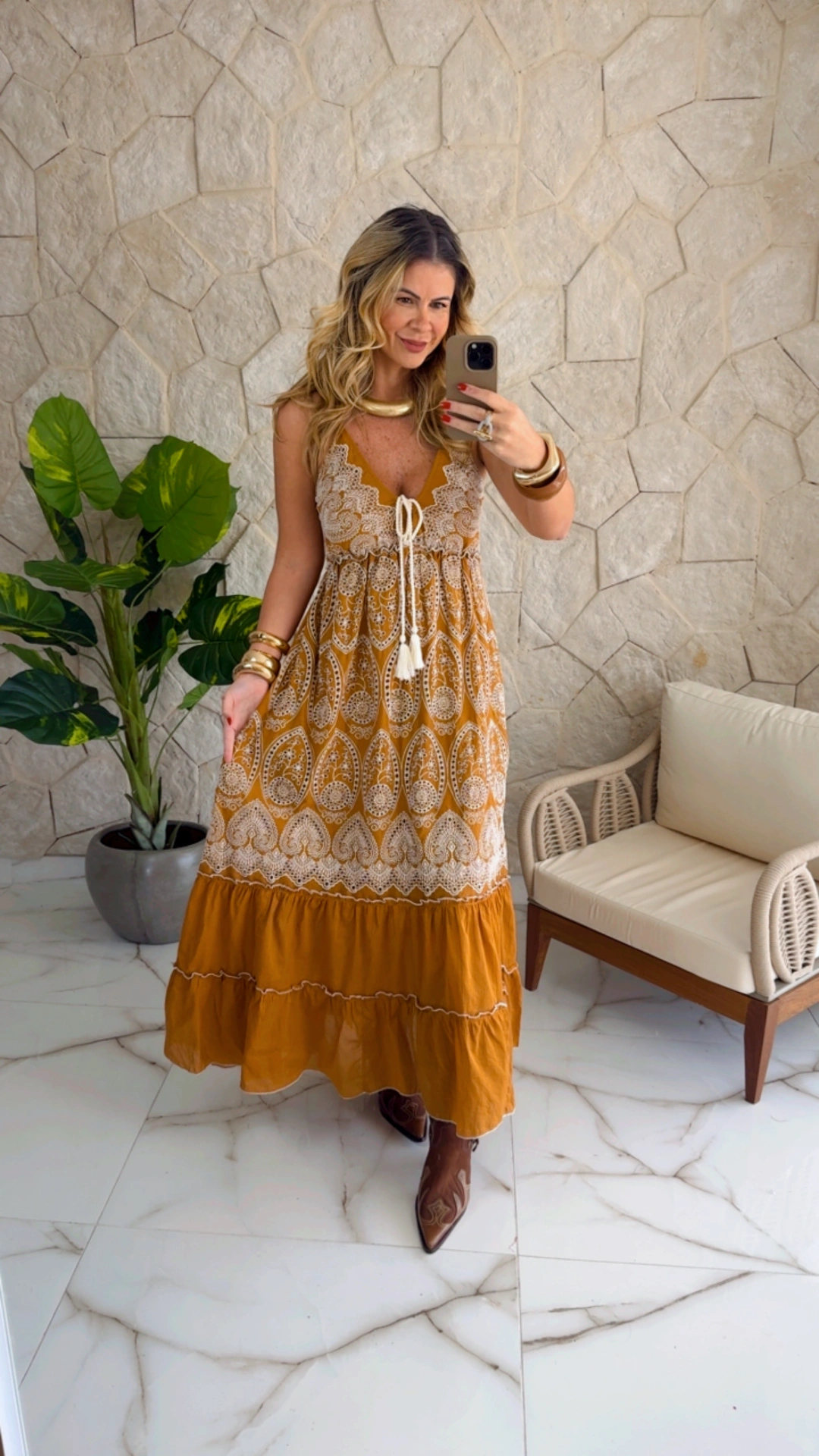 vestido boho chic caramelo vestido boho chic caramelo