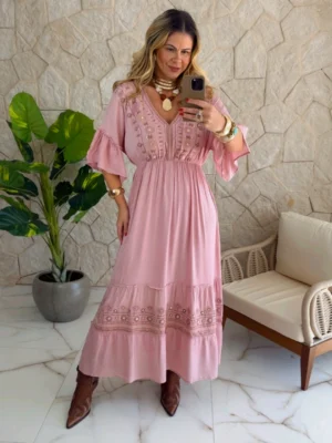 vestido boho chic lilian rose