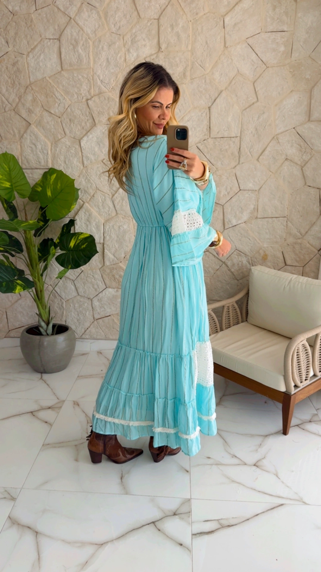 vestido boho chic luisa azul vestido boho chic luisa azul
