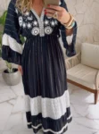 vestido boho chic luisa preto