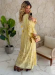 vestido boho chic vivian amarelo