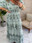 vestido boho chic nadir verde