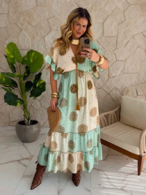 vestido boho chic larissa amarelo