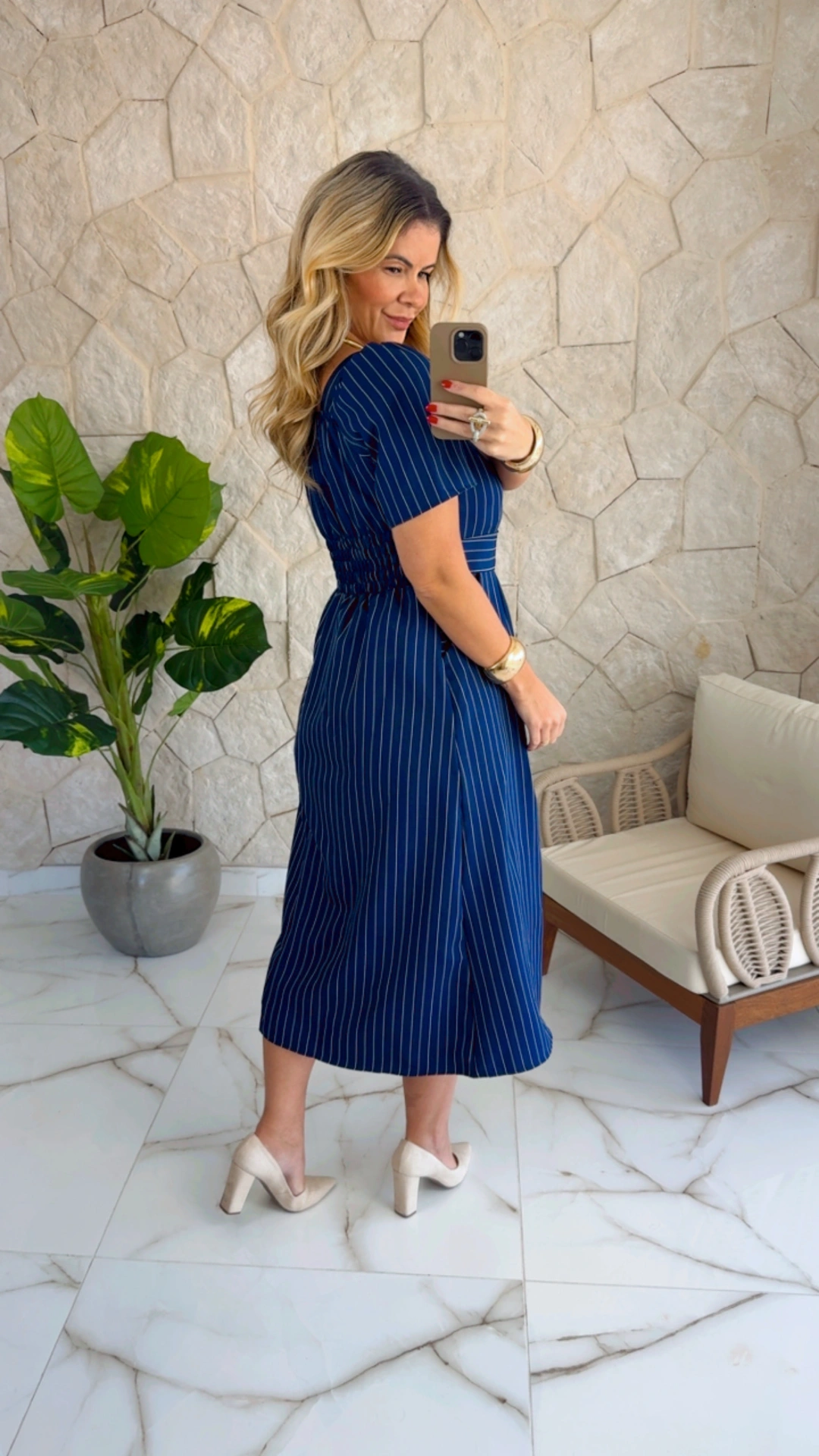 vestido risca giz marinho vestido risca giz marinho