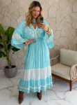 vestido boho chic luisa azul