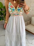 vestido boho chic lirio azul