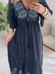 vestido boho chic lilian verde