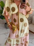 vestido boho chic larissa amarelo