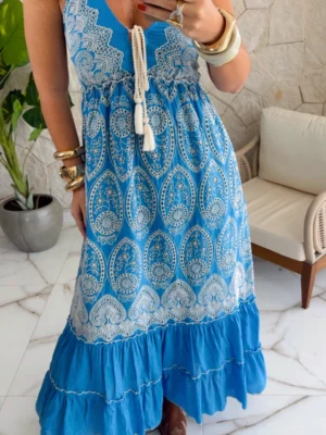 vestido boho chic caramelo vestido boho chic caramelo