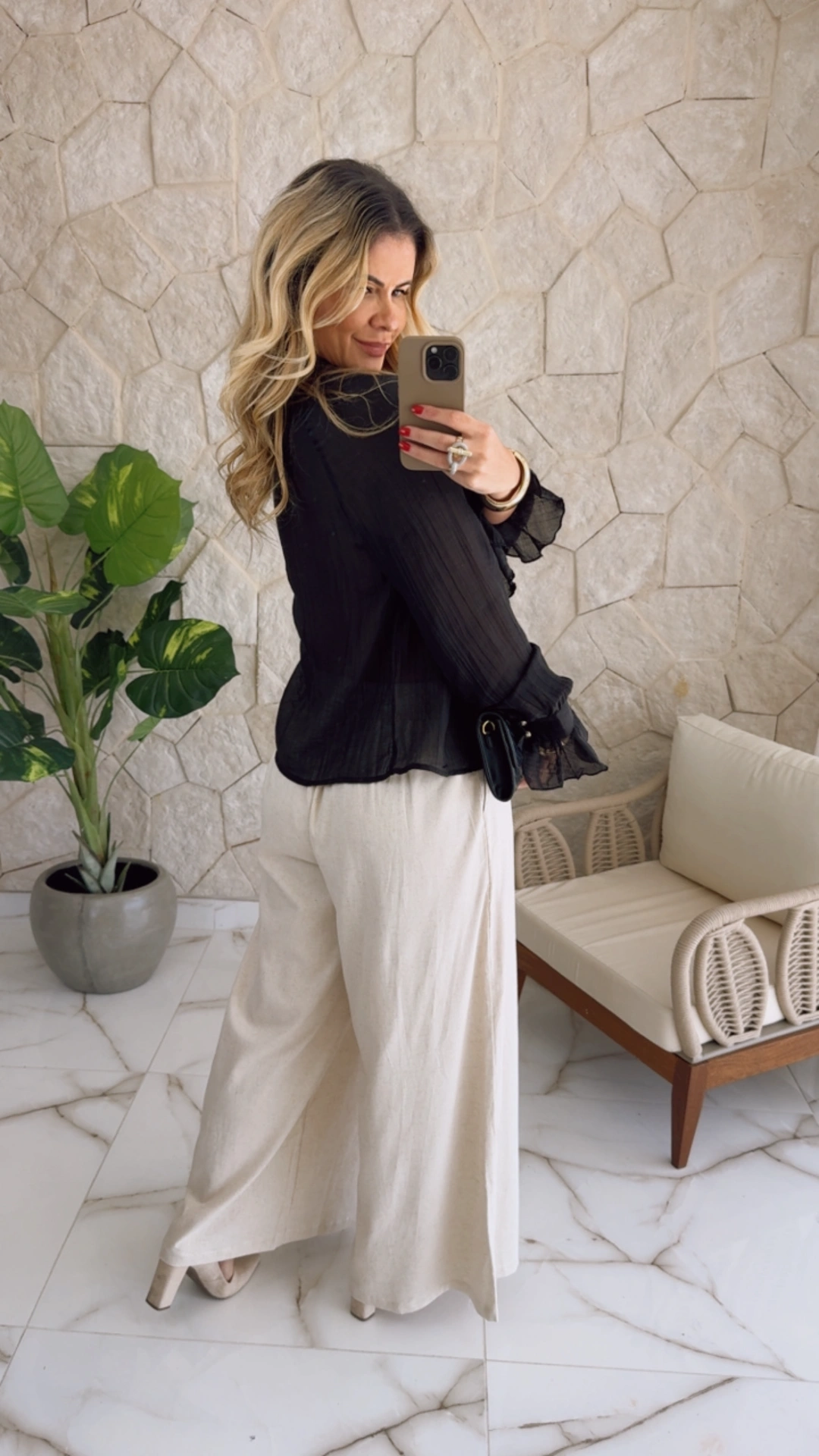 calça linho pantalona calça linho pantalona