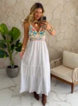 vestido boho chic lirio branco