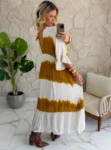 vestido boho chic tie dye