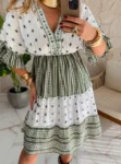 vestido boho chic maisa verde