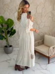 vestido boho chic lilian verde