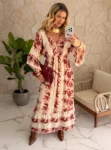 vestido boho chic nicole azul