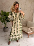 vestido boho chic nicole azul