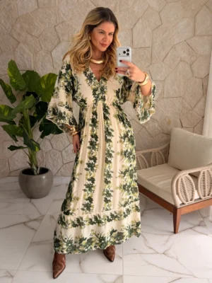 vestido boho chic nicole azul