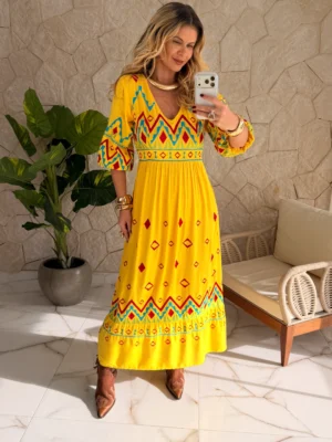 vestido boho chic helen marinho