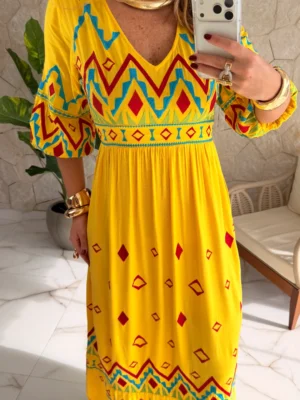 vestido boho chic helen marinho