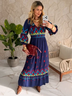 vestido boho chic helen marinho